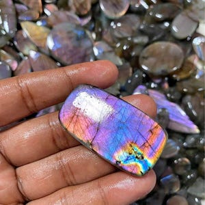 Purple Labradorite Cabochon, Natural Purple Labradorite Gemstone cabochon, Mix Shape Purple Labradorite Loose Stone Lot For Jewelry Making.