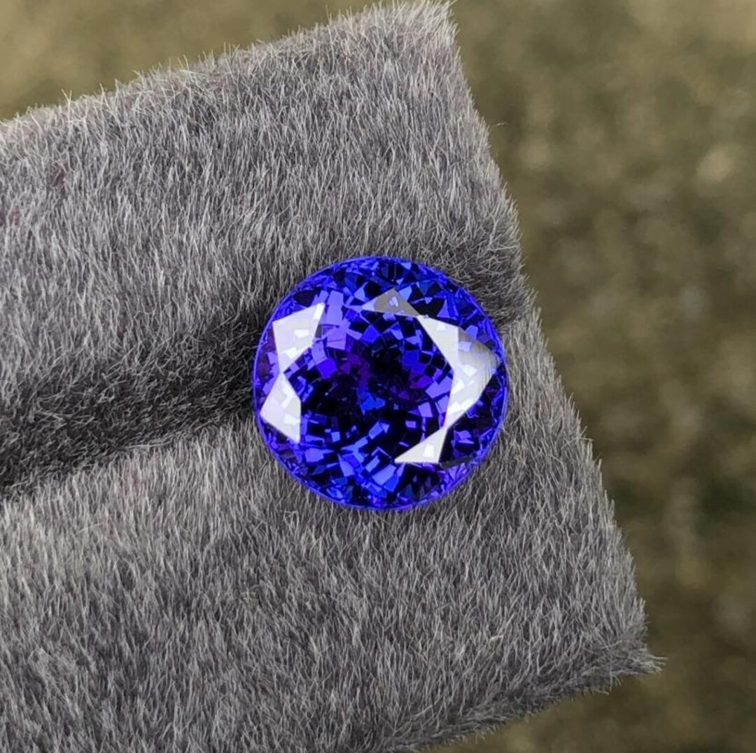 AAAグレード 10 mm ラウンドカット ディープブルー タンザナイト 宝石