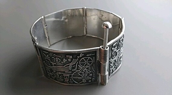 Vintage Egypt silver bracelet