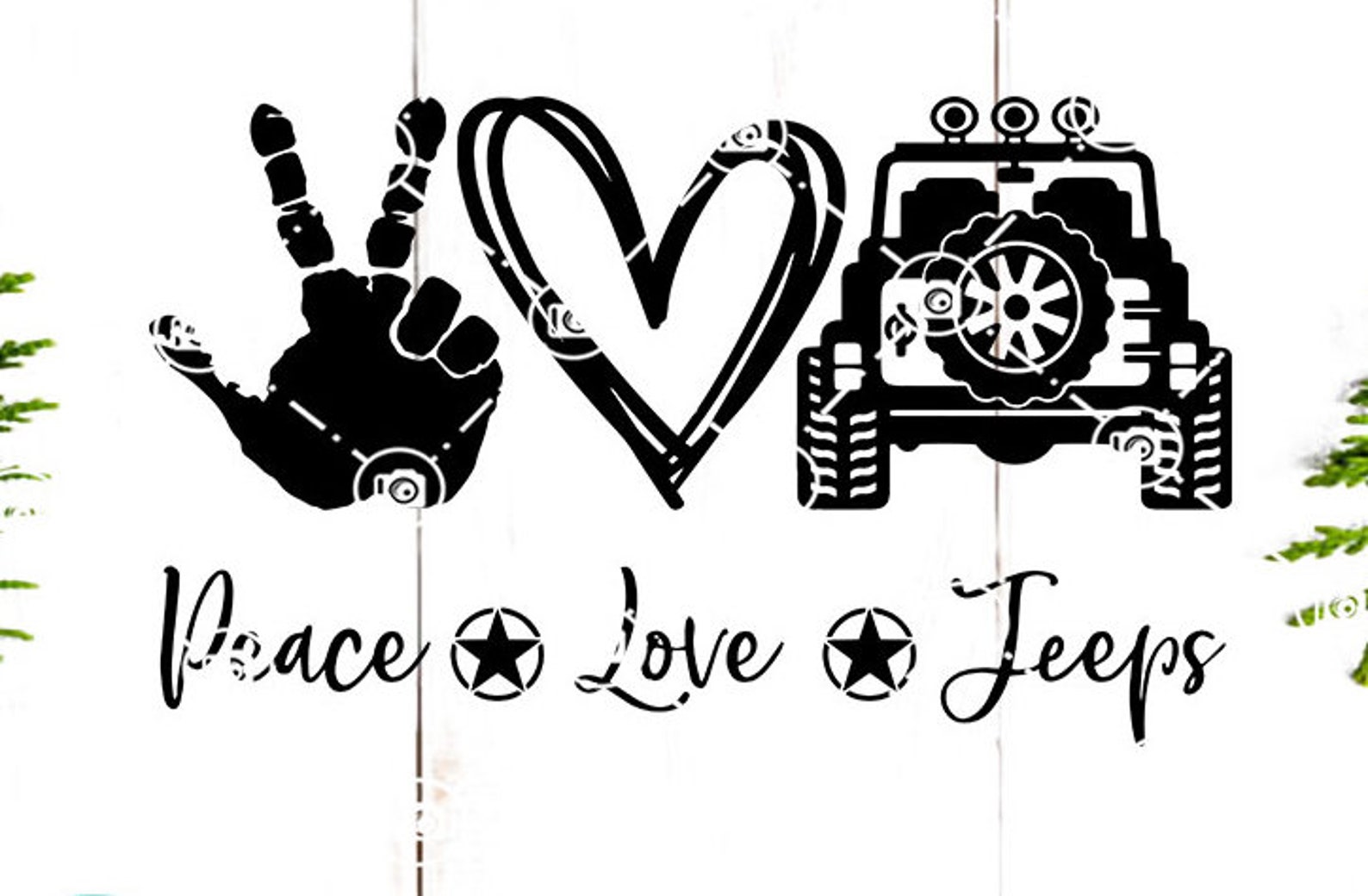 Peace Love Jeep SVG Jeep Car Vector Peace Love SVG Gypsy | Etsy