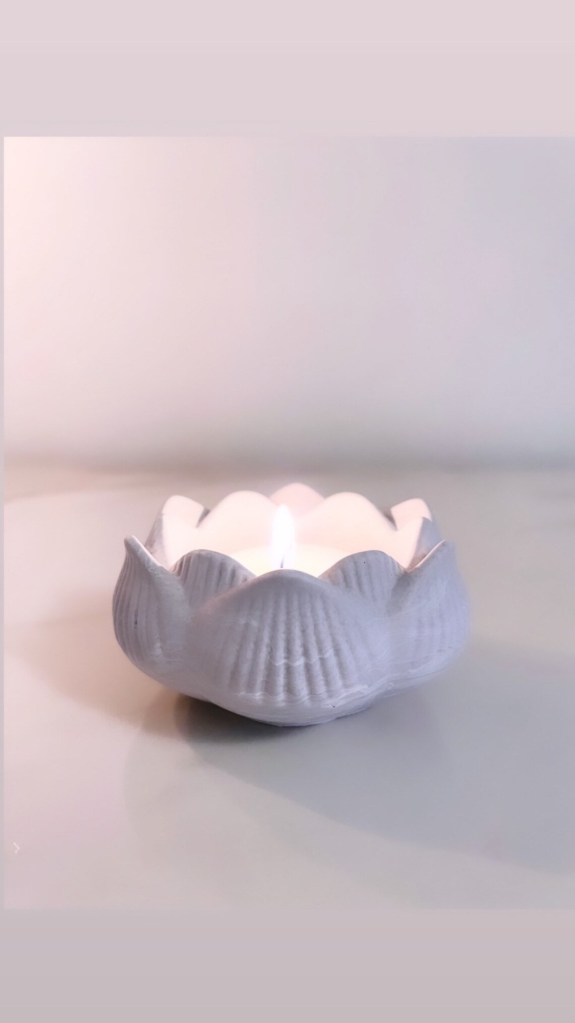 Lotus flower tea light holder Etsy