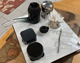 The Puffco Proxy Pipe Holder Dab Tray Cleaning Station Vape Session Organizer ~ Proxy Stand ~ Safe Proxy Storage & Cleaning Display Stand
