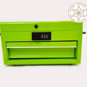 EBOX Locking Mini Tool Box Metal Stash Box With a Storage Drawer and Combination Lock in Several Styles and Colors