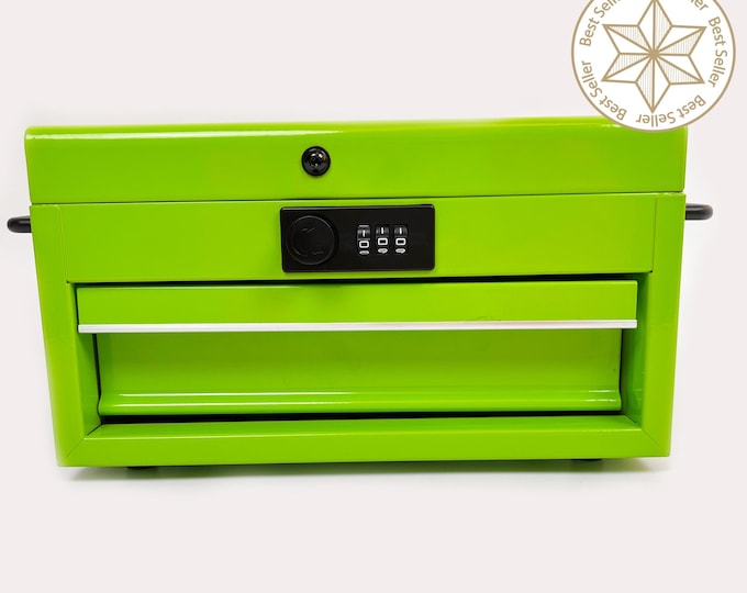 Featured listing image: EBOX Locking Mini Tool Box Metal Stash Box With a Storage Drawer and Combination Lock in Several Styles and Colors