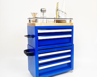Puffco 5 Drawer  Mini Tool Chest Rig Station Dab Session Organizer with Wheels and Handles