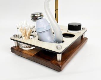 The Puffco Proxy Pipe Holder Dab Tray Cleaning Station Vape Session Organizer ~ Proxy Stand ~ Safe Proxy Storage & Cleaning Display Stand