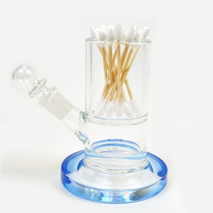 The BEST All-in-One ISO Jar Dispenser and Cotton Swab Holder for Vaporizer Rig Station Dab Users ~ INNOVA Basic with Angled Spout