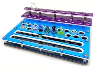 Dab Session Accessory Organizing 3 Tier Stand to Hold Your Quarts Glass Pieces, Discs, Marbles and More