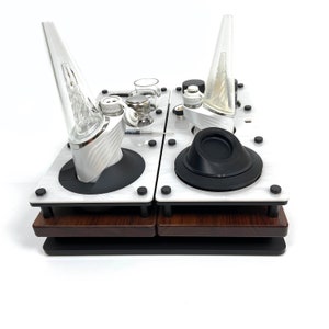 Custom Puffco Station Designed for Your Needs : SpaceStaton with Acrylic Base and Removable Sections For Any of Your Puffco Products