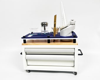 E-BOX Mini Steel Tool Chest Puffco Dab Station With 2 Drawers, Metal Tool Box in Multiple Colors and Three Styles
