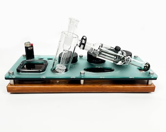 Freeze Pipe Bubbler Pro Smoke Session Organizer Storage Tray with Accessories