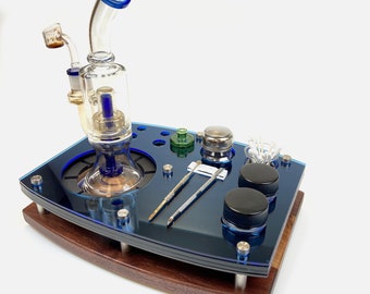 Keep Your Bong Safe from Breakage!  Banger Station for Water Pipes w/2.75" - 4" Diameter Base ~ Holds 10mm, 14mm and 18mm Bangers