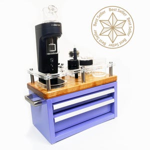 E-BOX Mini Stahl Werkzeugkiste Dr Dabber Switch 2 Dab Station mit 2 Schubladen, Metallwerkzeugkasten in mehreren Farben und drei Stilen