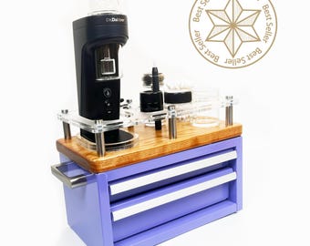 E-BOX Mini Steel Tool Chest Dr Dabber Switch 2  Dab Station With 2 Drawers, Metal Tool Box in Multiple Colors and Three Styles