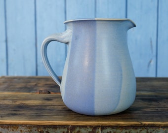 Ceramic jug, blue, handmade