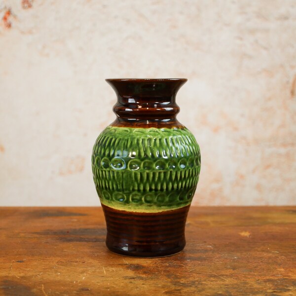 Kleine grüne Vase, Bay Keramik