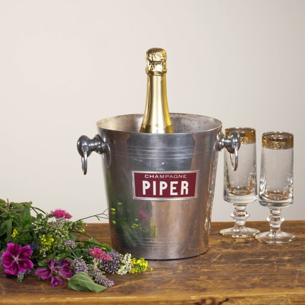 Vintage champagne cooler, Champagne Piper