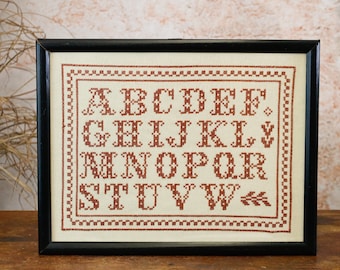 ABC-Stickbild, Alphabet, Buchstaben