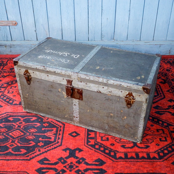 Valise vintage, malle de voyage - table basse