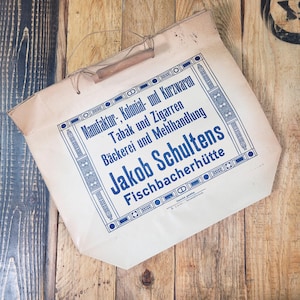 Jakob Schultens, Towary kolonialne, Oryginalna torba papierowa