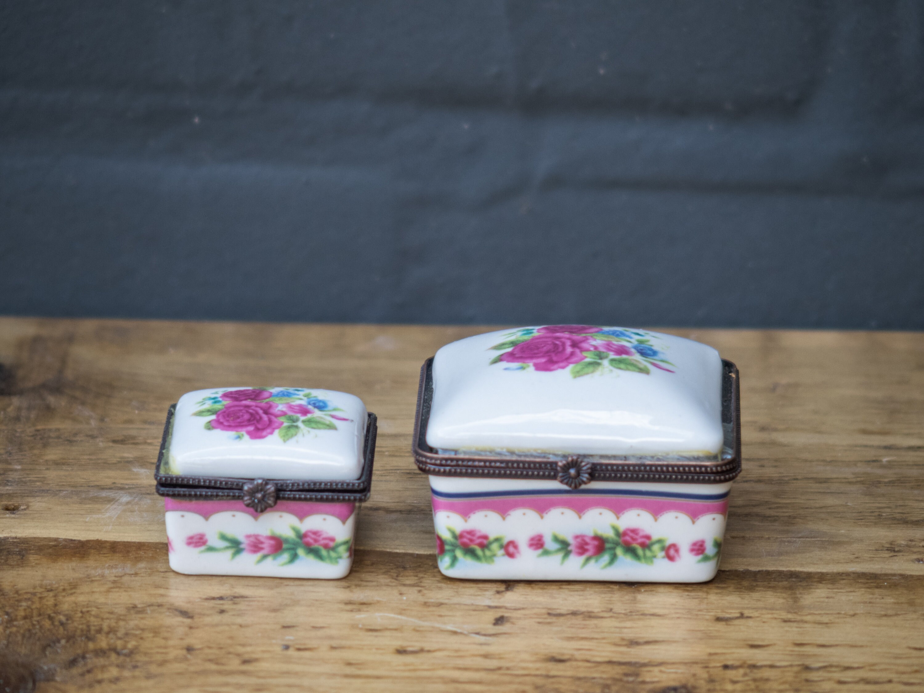 Pretty pill box or porcelain sweetener container with Etsy