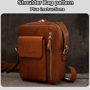 Men shoulder bag pattern- PDF - 032