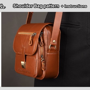 Petit modèle de sac à bandoulière (PDF) | Bricolage | Sac fait main | Motif cuir