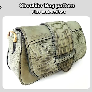 Leather Shoulder Bag Pattern #025 : Backpack Design (PDF)