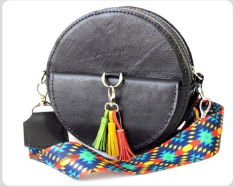 Round Bag Pattern  - Letter & A4 (pdf) + instructions -- Crossbody #072