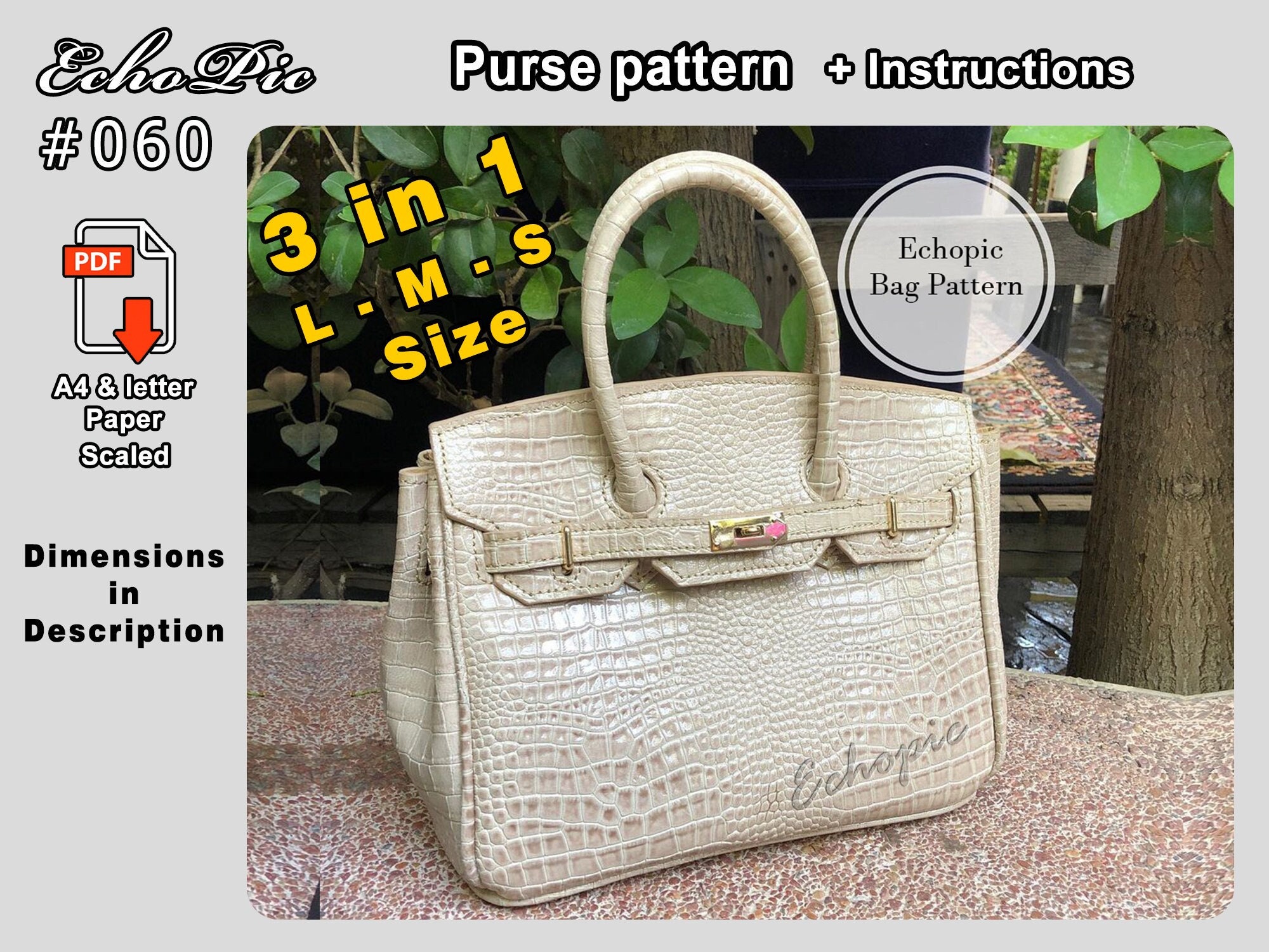 pdf hermes birkin bag pattern