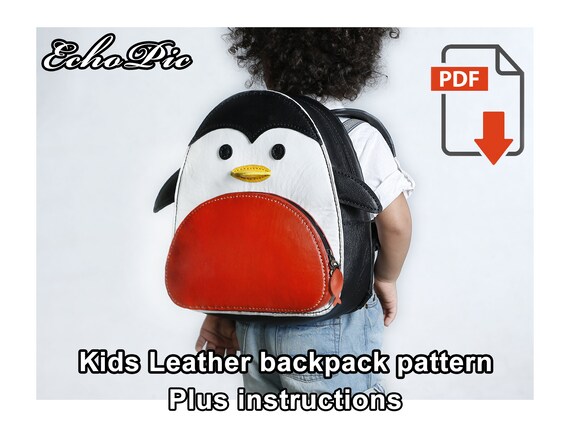 Leather kids backpack cheap