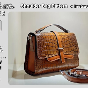 Schultertasche Schnittmuster + Anleitung (PDF A4 und Letter) 082