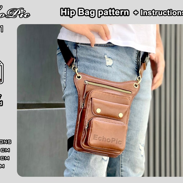 Hip bag Pattern - Letter & A4 (pdf) + instructions