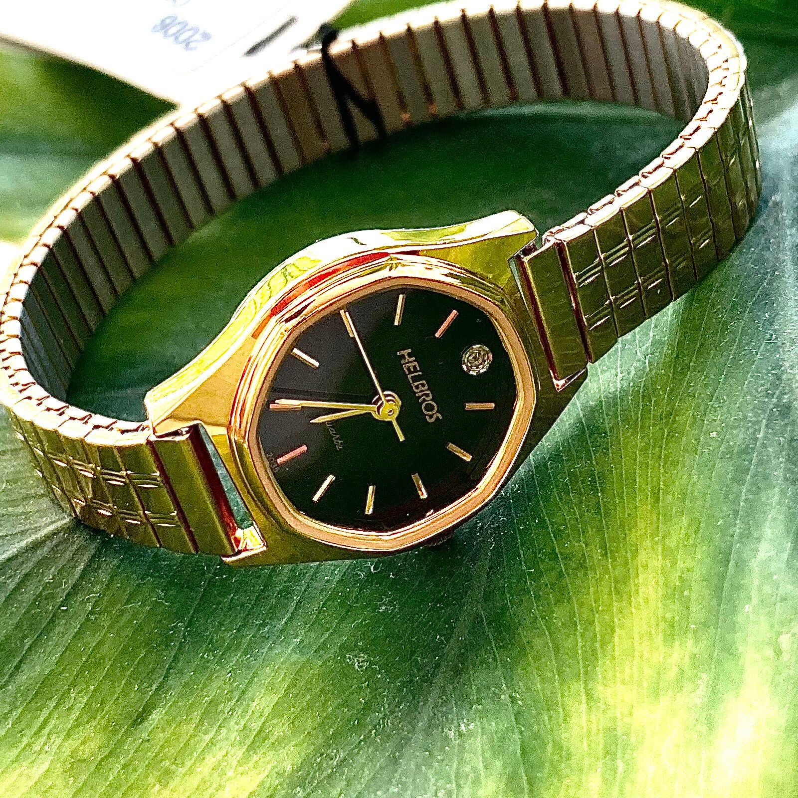 Helbros Slim Vintage Gold Watch - Etsy display picture 1