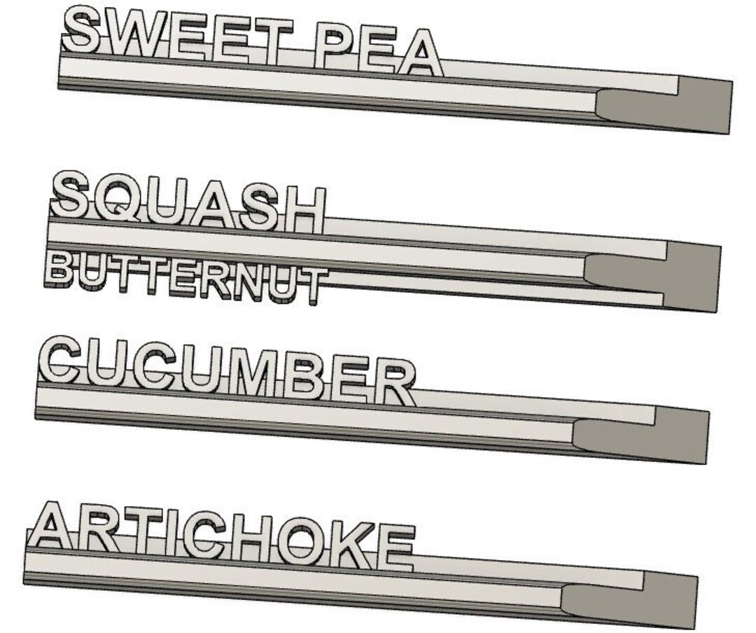 Custom 3D Printed Plant Labels Etsy