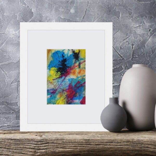 Original watercolour, abstract painting, intuitive painting