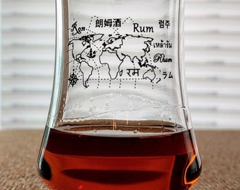 Rum Taster Glass 5.75oz 170ml Limited Edition Ron Rhum Whiskey sipping tasting
