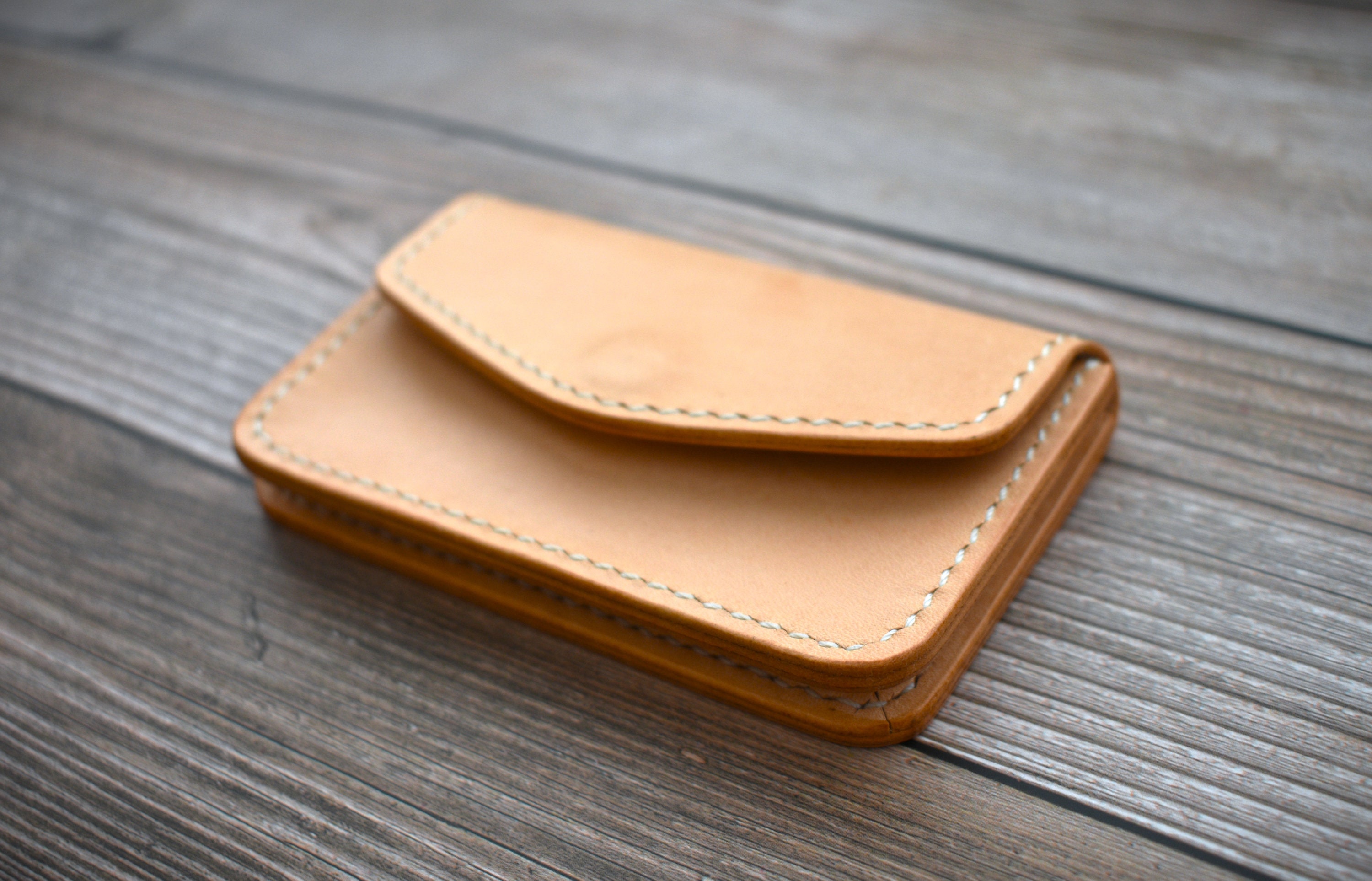 Victorinox Leather Credit Card Sleeve Holder Slim Leather Wallet handmade 