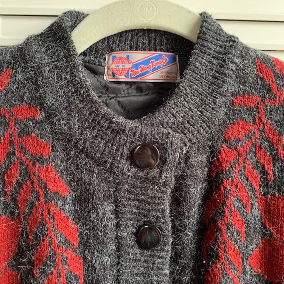 Vintage 80s Angora blend cardigan with pockets - image 6