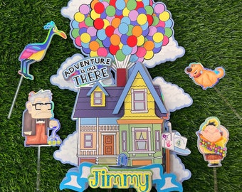 UP Cake Topper: Adventure is Out There Birthday Party Decor