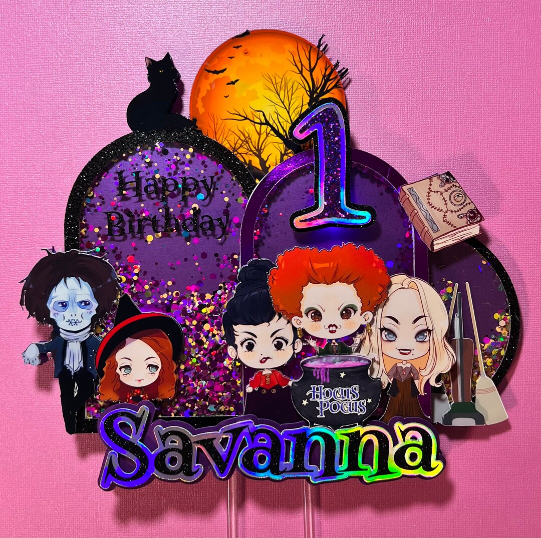 Hocus Pocus Cake Topper Etsy