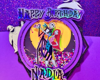 Jack and Sally Cake Topper