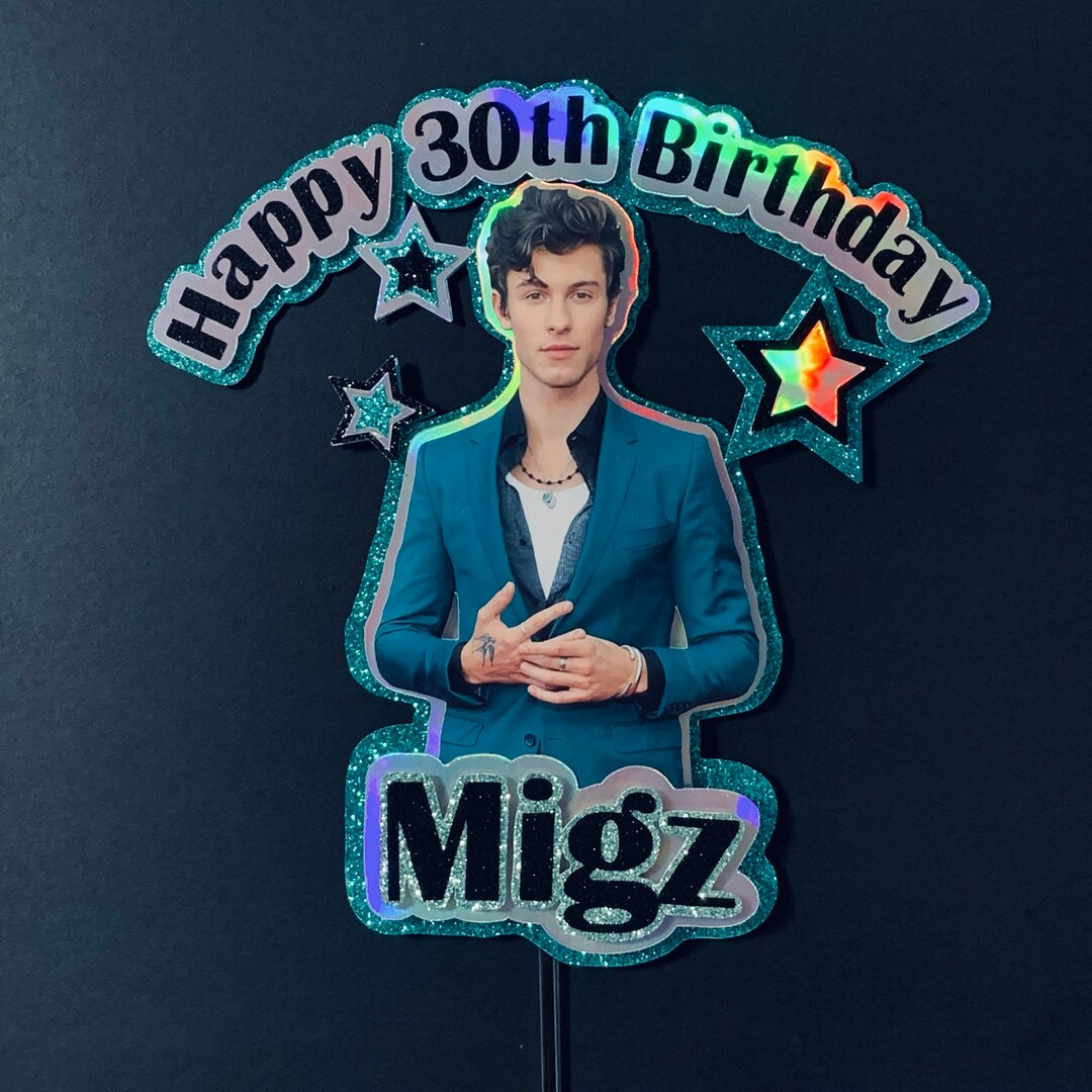 Shawn Mendes Cake Topper - Etsy