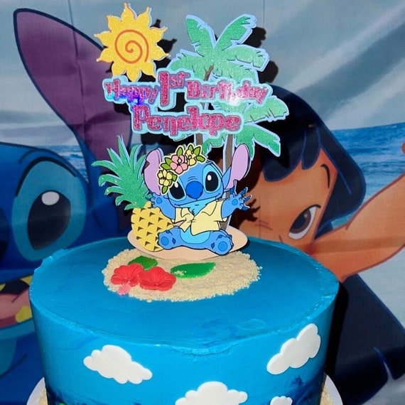 10 Pcs Lilo And Stitch Cake Topper Children's Birthday Party Cake D
