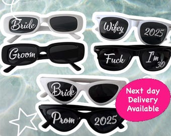 Personalized Wedding Sunglasses, Bridal Party Favors