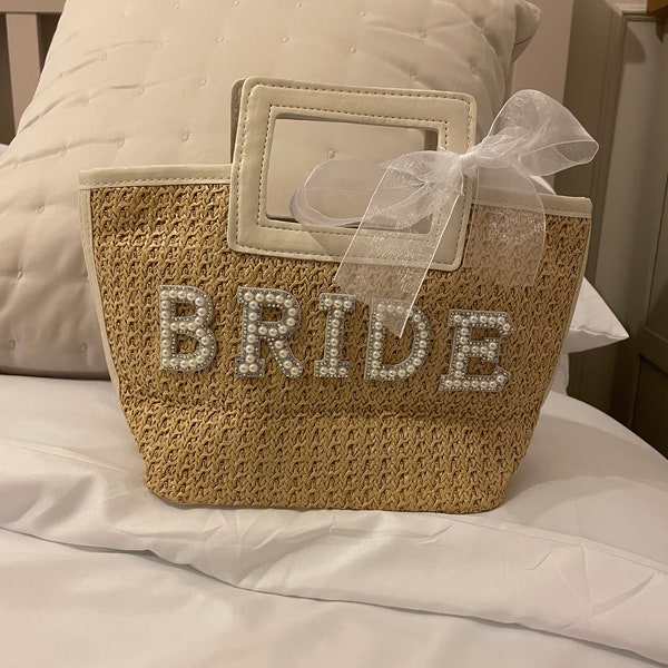 Bride Bag | Wedding Handbag Bag | Beach Bag | Hen Party Bag | Bridal Bag | Wedding Day | Glitter Bag |
