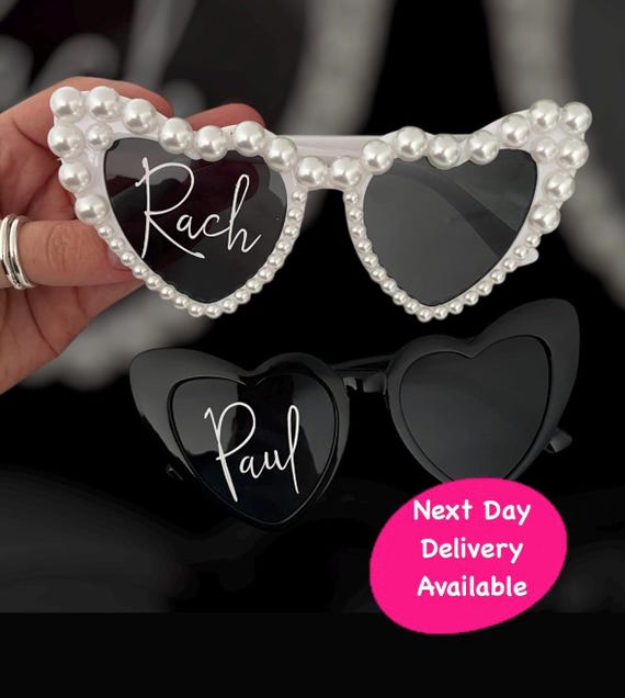 Occhiali Da Sole A Forma Di Cuore 'Birthday Queen' - Rosa Con Strass, Leggeri E Comodi. Accessorio Divertente Per Feste Di Compleanno, Addii Al Nubilato E Foto. - 2