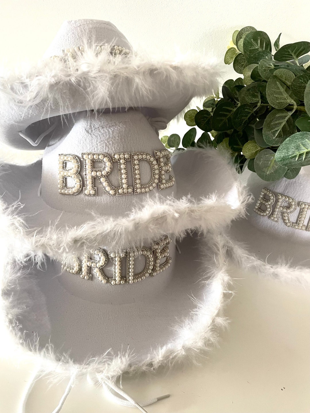 Bride Cowboy Hat White Hat Hen Party Hat Wedding Gift Wedding Favour White Bride Hat Etsy UK