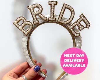 Pearl 'Bride' Headband | Wedding Hair Accessory