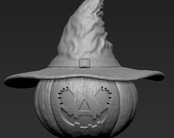 Pumpkin Storage Jar, Halloween Kitchen Dish, Trick Treat, Orange Harvest Gourd, DIGITAL FILES